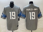 Men's Detroit Lions #19 Donovan Peoples Jones Grey 2023 FUSE Vapor Limited Jersey,baseball caps,new era cap wholesale,wholesale hats